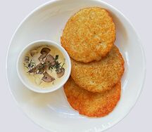 Драники с грибами