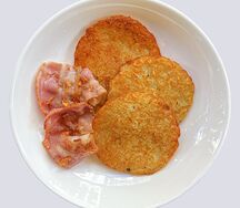 Драники с беконом