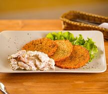 Драники с поджаркой из курицы