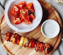 Шашлык из куриного филе