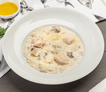 Ризотто с курицей и шампиньонами