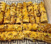 Пахлава трубочки микс с фисташками
