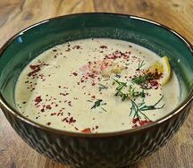 Крем-суп с морепродуктами