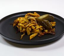 Жареный картофель с грибами