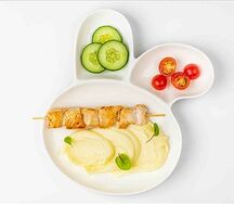 Пюре с шашлычком