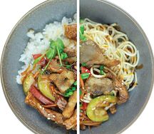Wok с тунцом