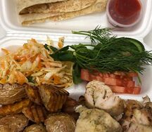 Шаурма открытая свиная 