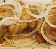 Шашлык из куриного бедра без кости
