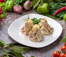 Хинкали с бараниной