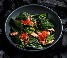 Салат с курицей и кускусом