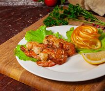 Шашлык из тигровых креветок