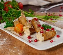 Рулетики из баклажан