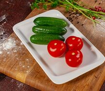 Огурцы и помидоры