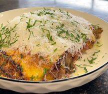 Лазанья с рваной говядиной