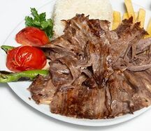 Баранина с рисом и овощами