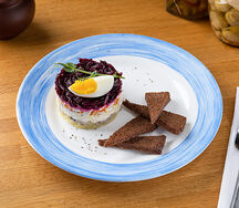 Сельдь под шубой с гренками