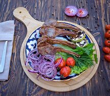 Шашлык из бараньей корейки