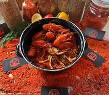 Раки Обжаренные в соусе барбекю мелкий