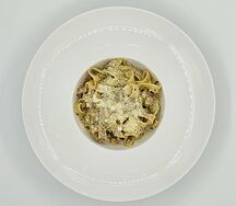 Феттуччине с грибами в сливочно-трюфельном соусе