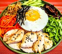 Пибимпап с курицей 
