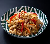 Лапша удон с курицей