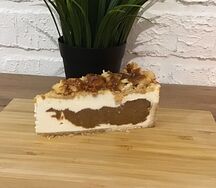 Чизкейк яблочно карамельный