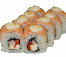 Запечённый лосось с креветкой