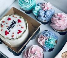 Набор Бенто-торт Маме и 5 капкейков