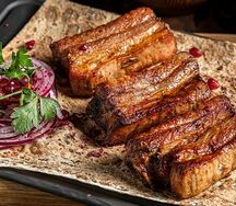 Шашлык из cвинoй грудинки