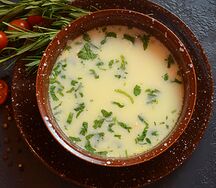 Куриный суп с домашней лапшой