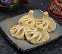 Хинкали из свинины и говядины 