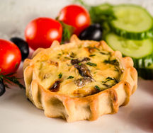 Перепечки с курицей и грибами 16 шт