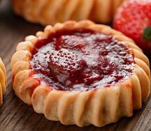 Перепечки с клубникой 16 шт
