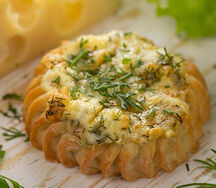 Перепечки с сыром и зеленью 6 шт
