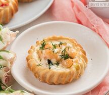 Перепечки с креветками