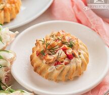 Перепечки с имитированным крабовым мясом