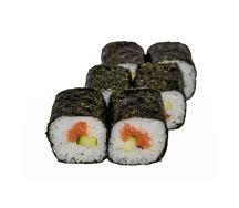 Ролл с копченым лососем