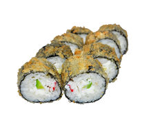 Горячий ролл с крабом