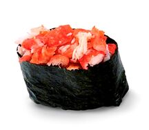 Гункан с крабом