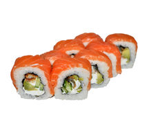 Ролл Филадельфия с копченым лососем