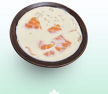 Сливочный суп с лососем