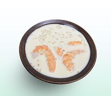 Сливочный суп с креветкой