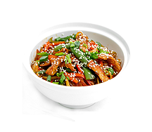 Wok c нежным цыпленком в соусе терияки