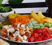 Шаурма открытая свиная