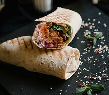 Шаурма куриная в обычном лаваше