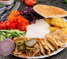 Шаурма открытая куриная