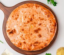 Пирог с картошкой, грибами и сыром