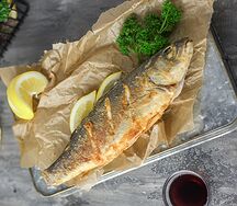 Сибас жареный