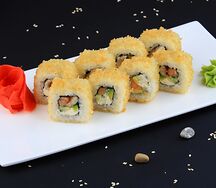 Темпура с лососем и угрем