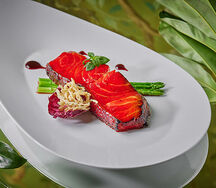 Чилийский сибас в медовом соусе